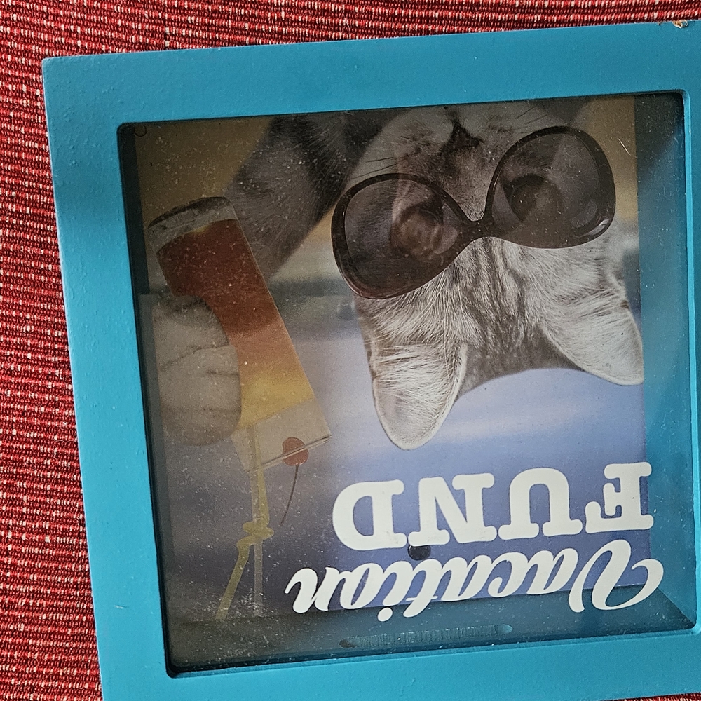 Vacation Fund Blue Shadow Box
